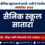 सातारा सैनिक स्कूलमध्ये भरती, 10वी ते पदवीधरांना संधी | Sainik School Satara Recruitment 2026